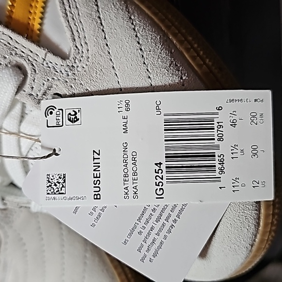 New Adidas Busenitz mens size 12 w/ original box - Picture 9 of 10